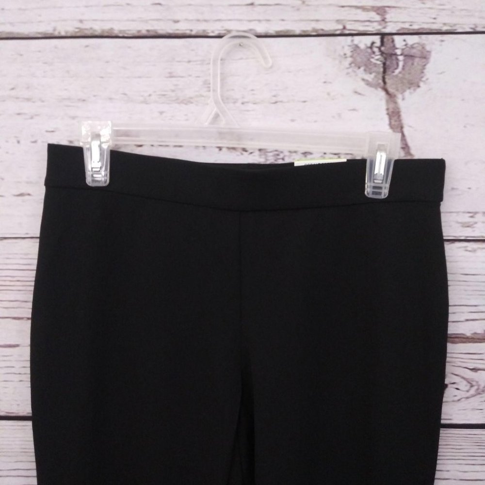 Alfani Ruffle Hem Slim Leg Ankle Pants Black - Picture 4 of 11